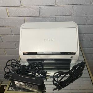 Epson DS-530 Color Duplex Scanner with Power and USB cords.
